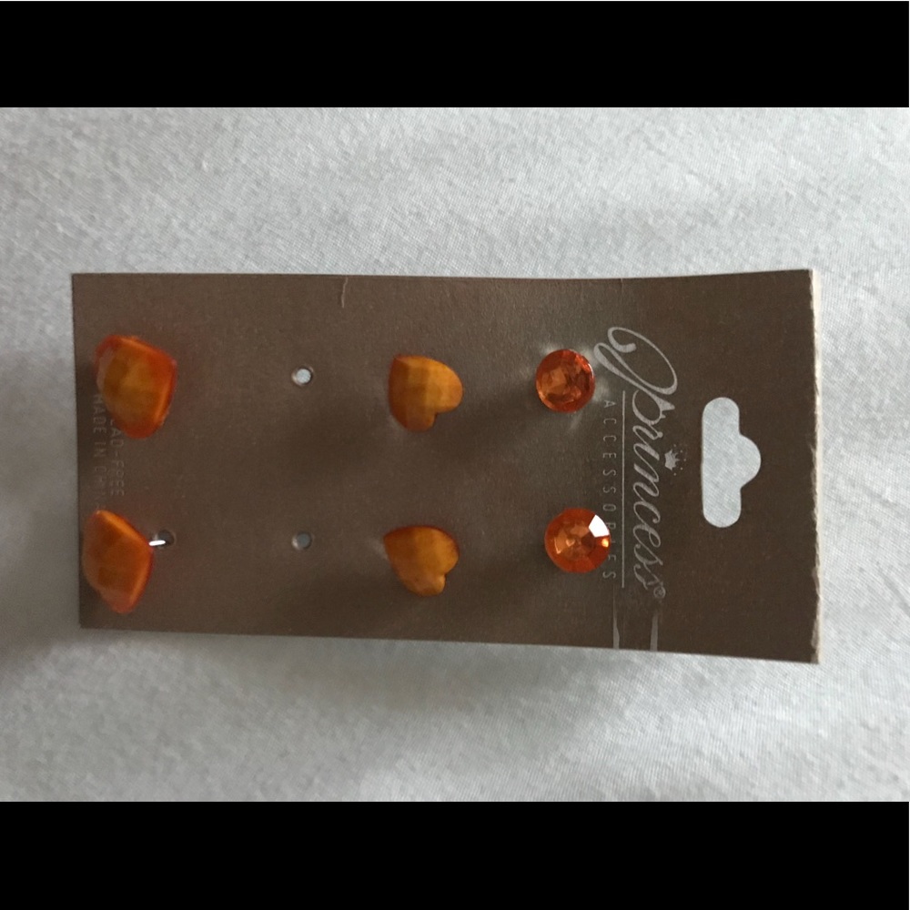 orange earrings